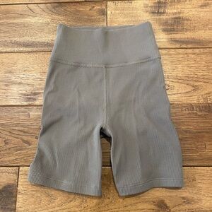 Taupe ypb abercrombie  Ribbed high rise Women's Shorts